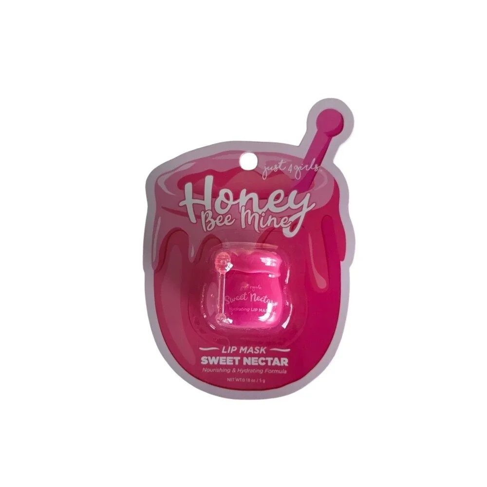 Just For Girls Honey Be Mine Lip Mask Sweet Nectar & Honey Vanilla ,2pk